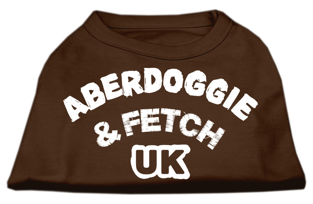 Aberdoggie UK Screenprint Shirts Brown Lg